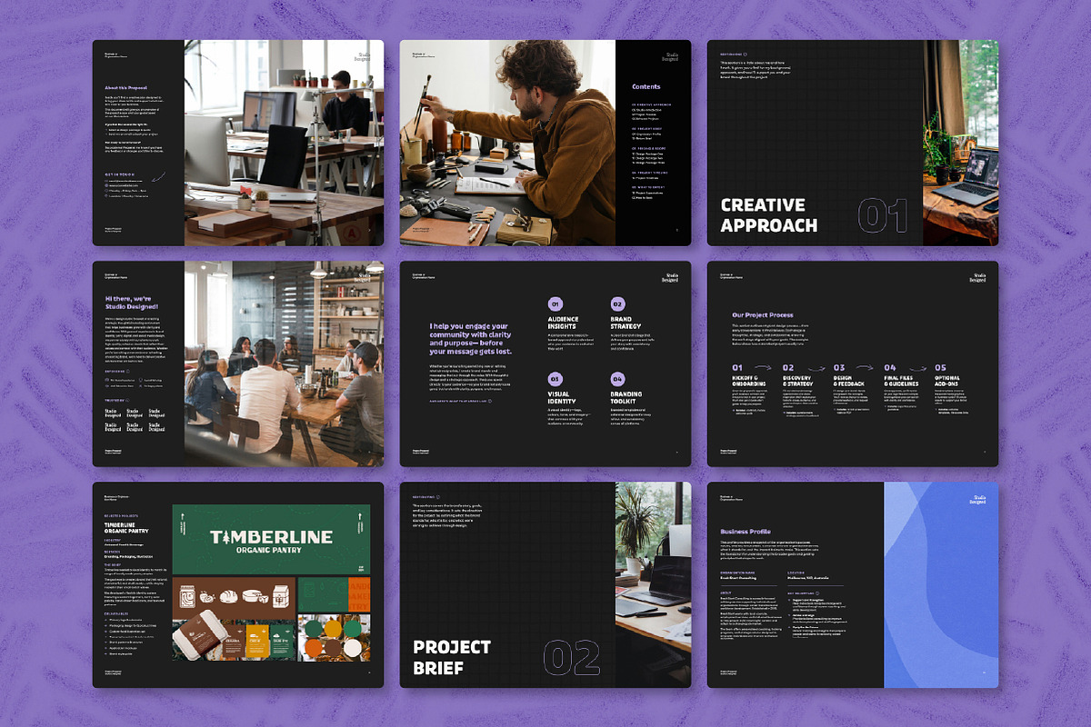 Proposal Template - InDesign Canva AI preview 2