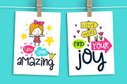 36 Funny Color Cards with Quote, a Card Template by Velliniki (Thumbnail 5 of 5)