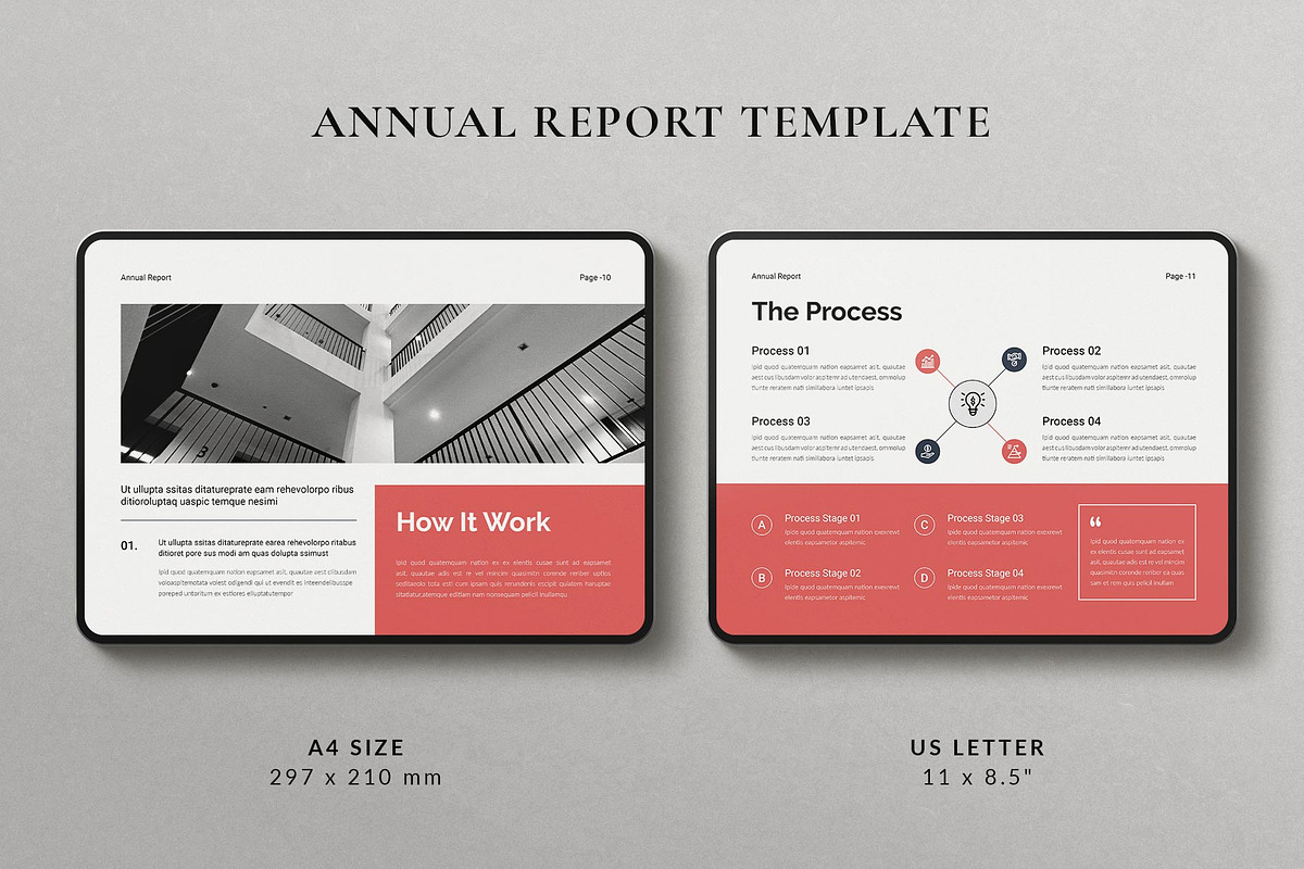 Annual Report Template Landscape, a Brochure Template by TemplatesForest (Photo 2 of 8)