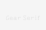 Gear Serif, a Serif Font by Truestroke Type Foundry (Thumbnail 1 of 4)