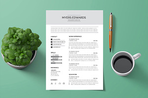 Management Director Resume Template, a Resume Template by Blackcloud_Creations