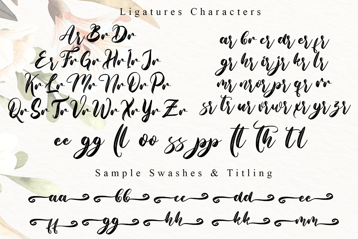 Brigitha // Elegant Script Font, a Script Font by Aldedesign (Photo 8 of 10)