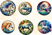 Horse Stained Glass Sublimation Clip, an Illustration by SVGArt (Thumbnail 3 of 7)