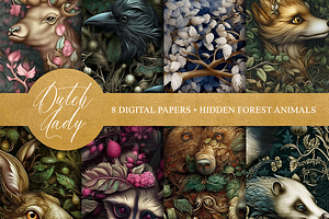 Seamless Hidden Animal Patterns