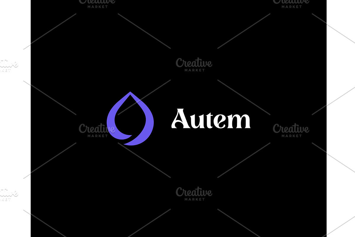 Water drop minimalistic logo, an Illustration by Bureau