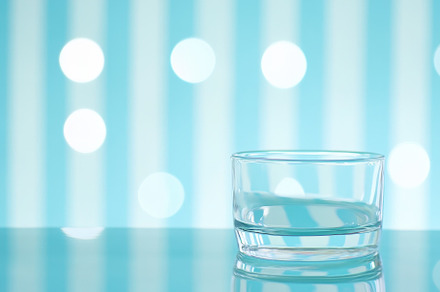 Bokeh circles in blue striped backgr, a Photo by Iftikhar Alam