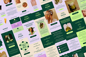 Dewy Skin Email Newsletter Templates