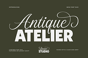 Antique Atelier - A Font Duo, a Script Font by Ainun Jinan (Thumbnail 1 of 13)