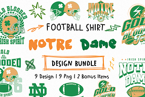 notre dame football Vector Bundle