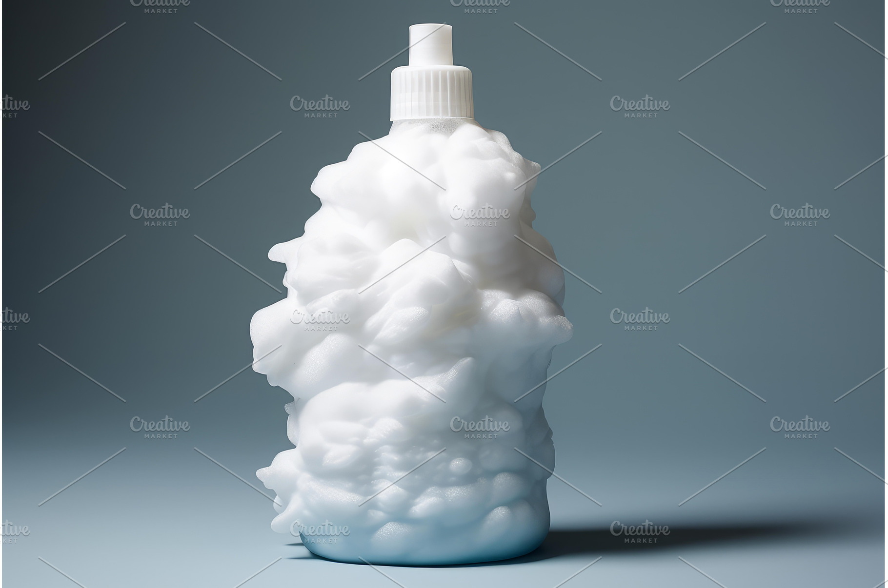 Plastic bottle covered in abundant, a Beauty & Fashion Photo by Ylivdesign