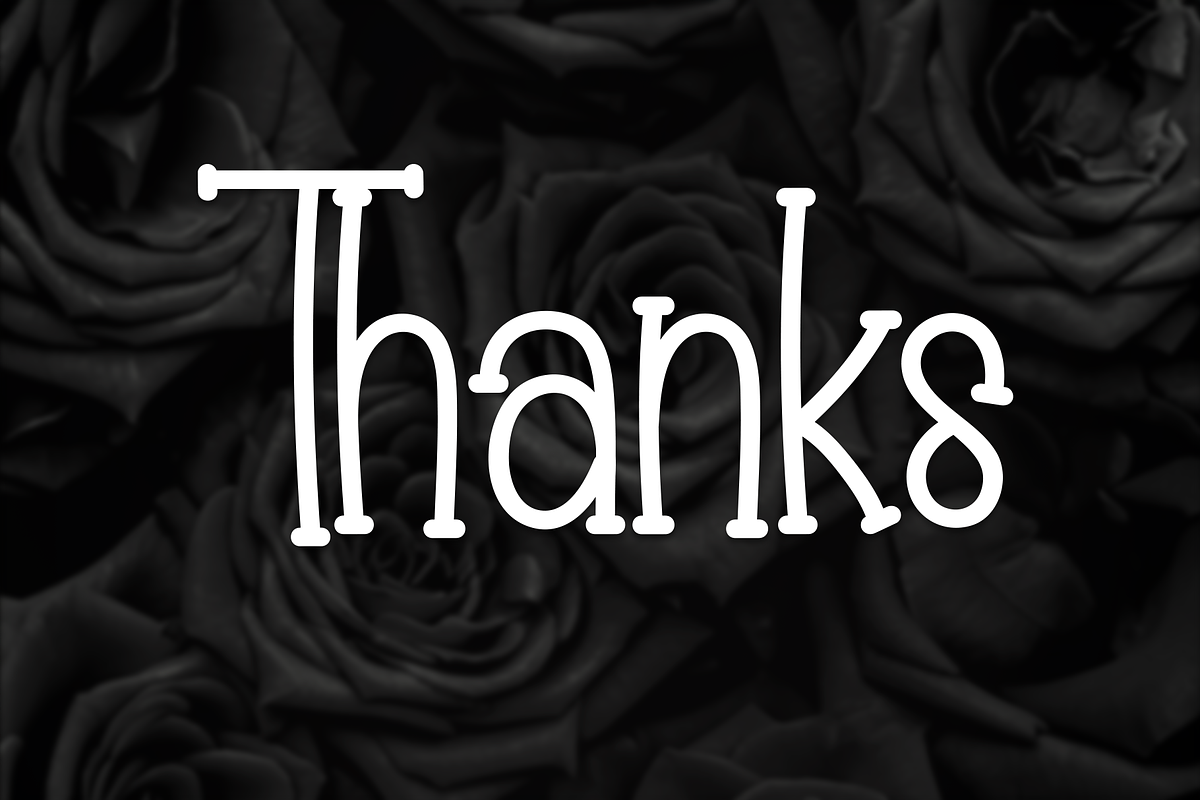 Black Rose | Script Font, a Script Font by Scratchones (Photo 8 of 8)