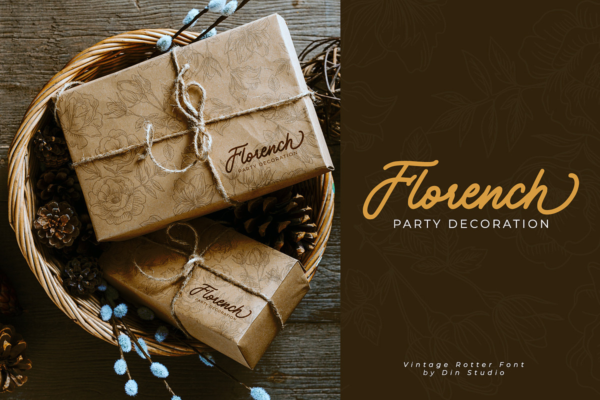 Vintage Rotter, a Script Font by Vintage Division (Photo 6 of 10)