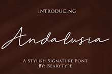 Andalusia - Signature font