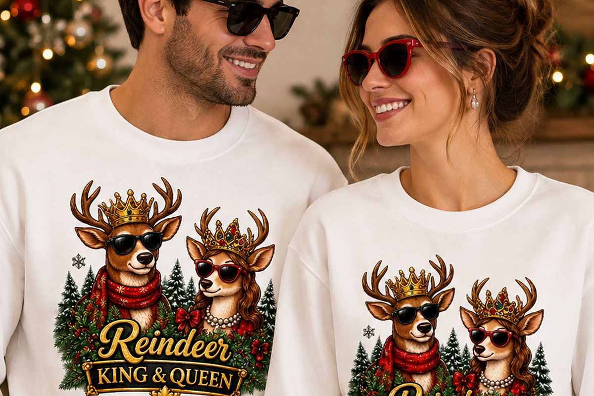 Reindeer King and Queen CutePNG, an Object Graphic by Star Graphic Design (Photo 2 of 6)