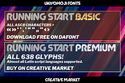 Running Start: Dynamic Geo Sans, a Font by UkiyoMoji Fonts (Thumbnail 6 of 6)