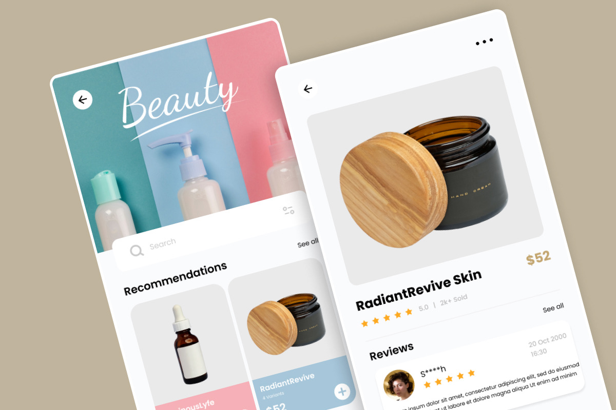 Glow - Skincare Mobile App, an App Template by twinstd (Photo 5 of 5)