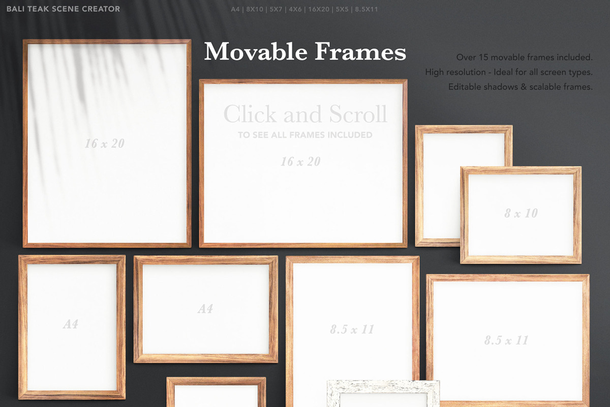 Mockup Creator: 15 Teak Frames, a Cups & Container Mockup by Drifter Studio (Photo 3 of 8)