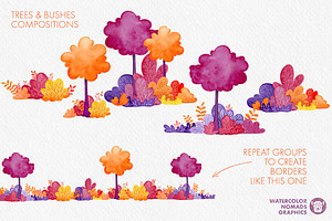 Watercolor Autumn Scene Creator Fall