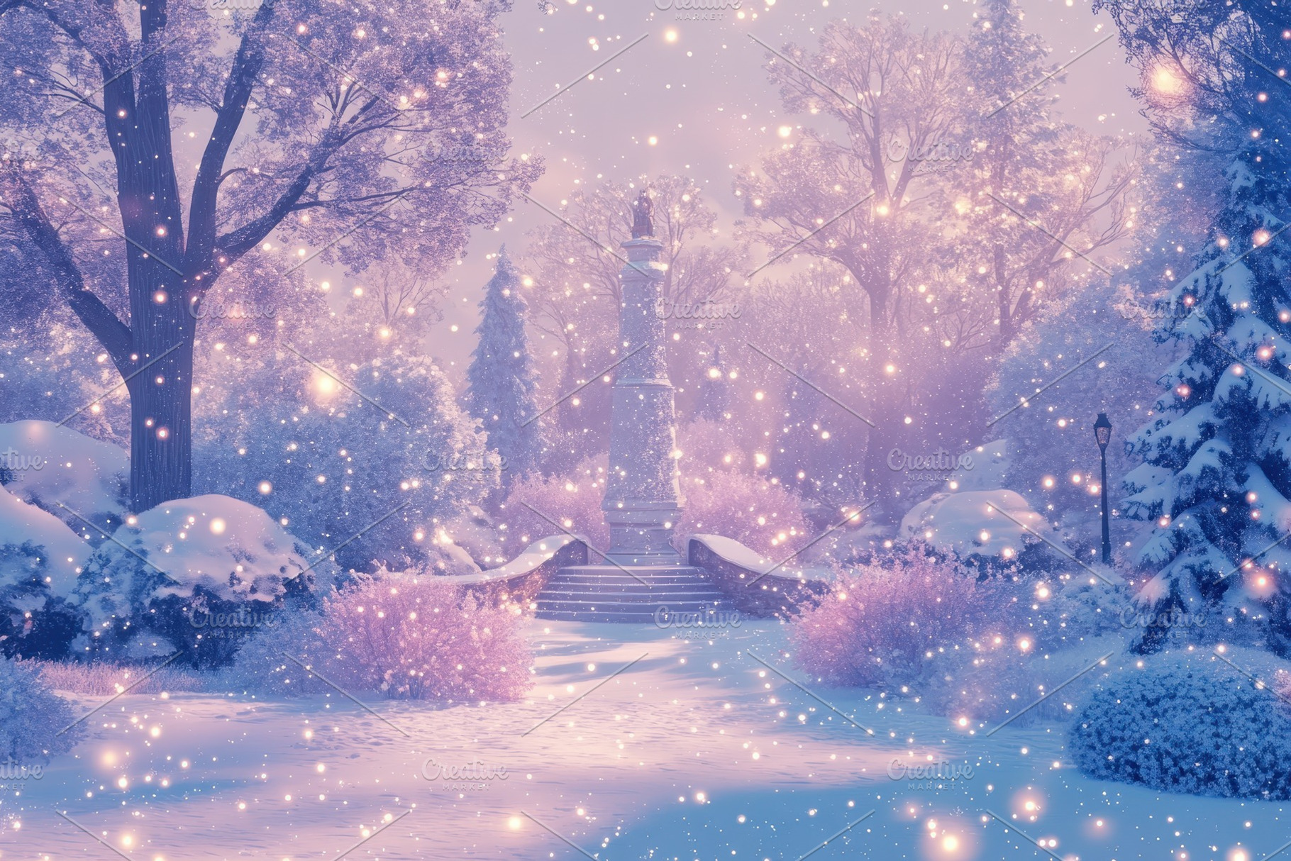 Enchanting winter park filled with s, a Photo by Iftikhar Alam