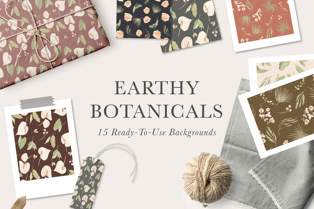 Earthy Botanicals Florals & Leaves, a Decorative Illustration by Momo Studio (Photo 7 of 12)