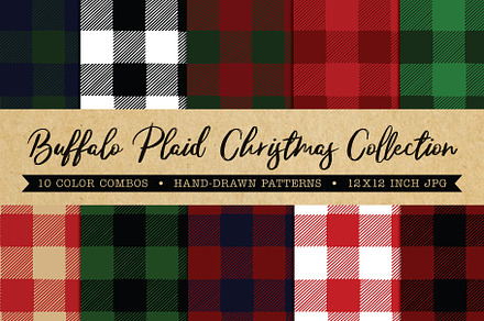 Buffalo Plaid Christmas Patterns