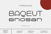 Baqeut Enosan|| Unique Display Font, a Sans Serif Font by Idea Studio (Thumbnail 1 of 5)