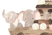 NOAH’S ARK. Watercolor, an Animal Illustration by OlliArtDesign (Thumbnail 5 of 7)
