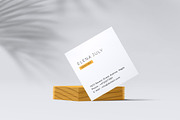 Square Business Card Mockup, an Advertising Mockup by Mockup Supper (Thumbnail 6 of 15)