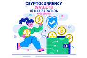 10 Cryptocurrency Wallets, a Finance Illustration by denayunebgt (Thumbnail 1 of 4)