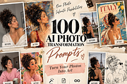 100 AI Photo Transformation Prompts, a Person Illustration by Victoria Bee Presets (Thumbnail 5 of 8)