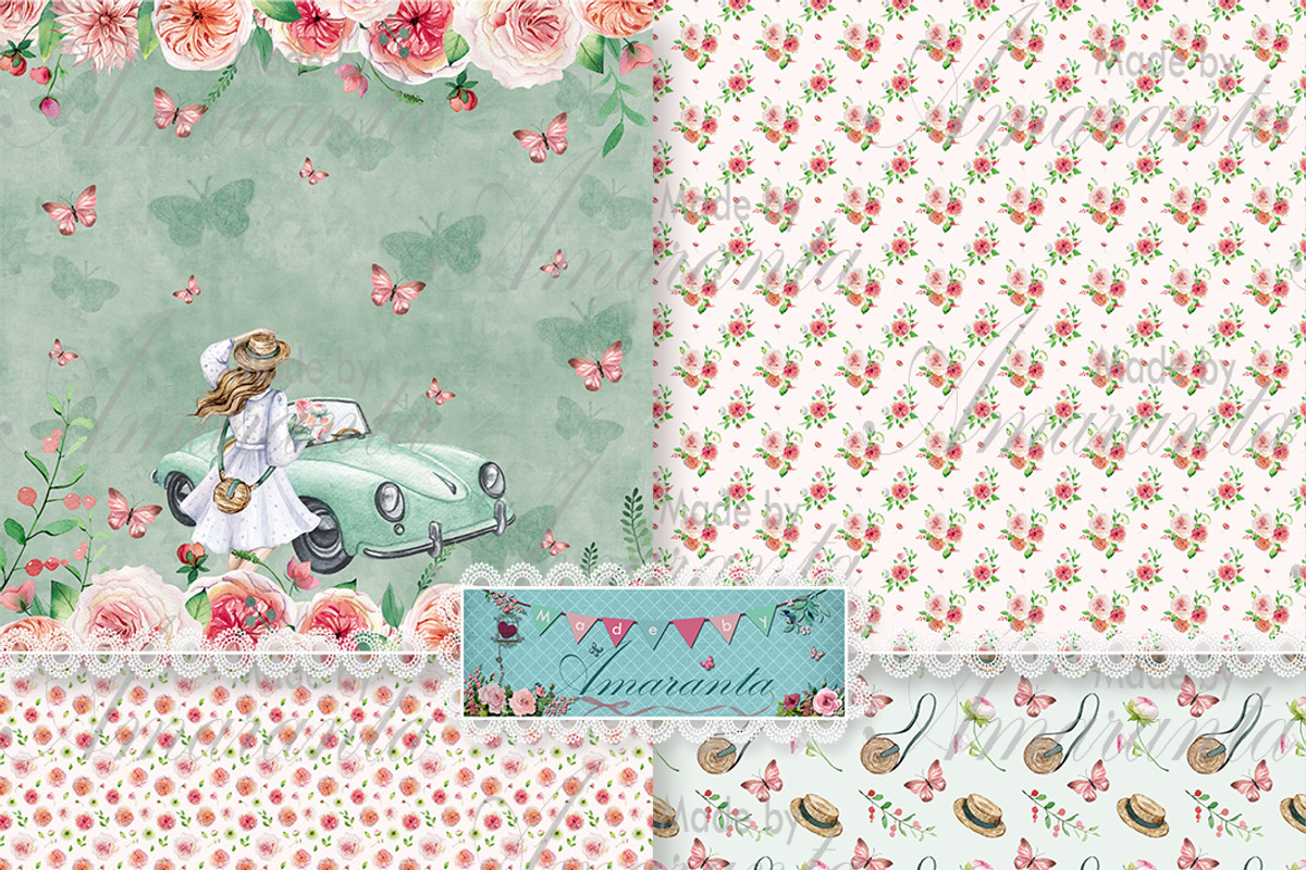 Vida - Romantic Spring Kit (No-AI), a Pattern Graphic by MadeByAmaranta (Photo 2 of 5)