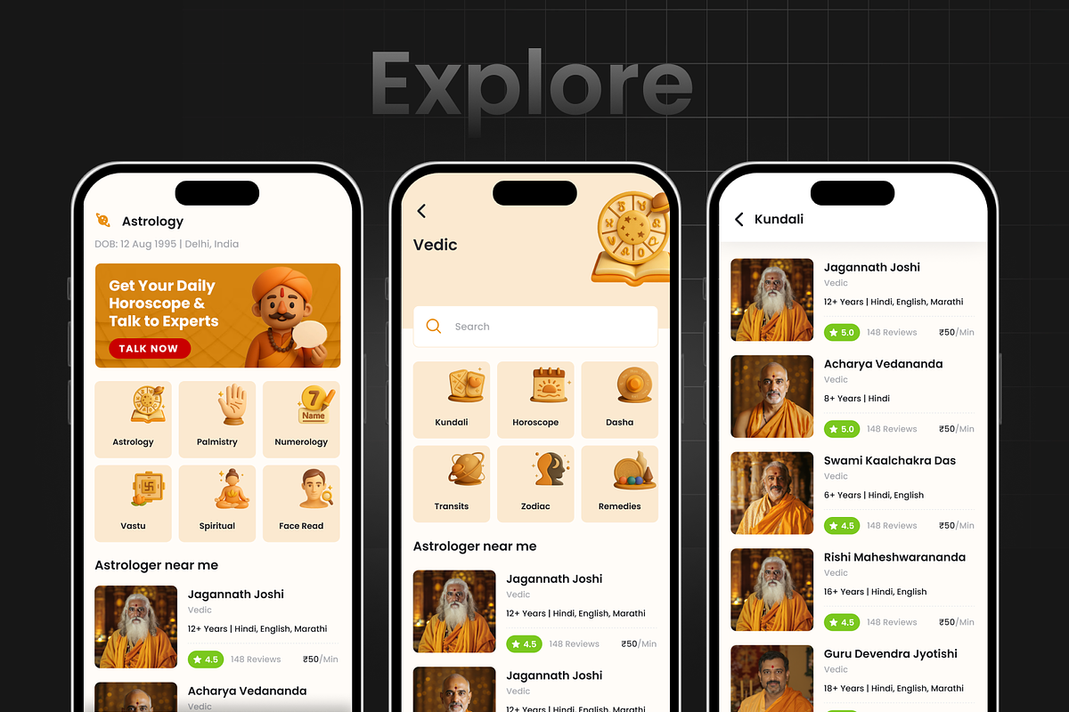 Astrologer Chat App | Astron preview 2