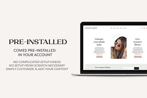 Squarespace 7.1 Template Kit: Ashley