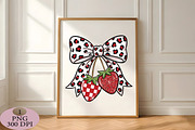 Strawberry PNG, Leopard Bow,, an Illustration by Daily.Designs (Thumbnail 3 of 5)