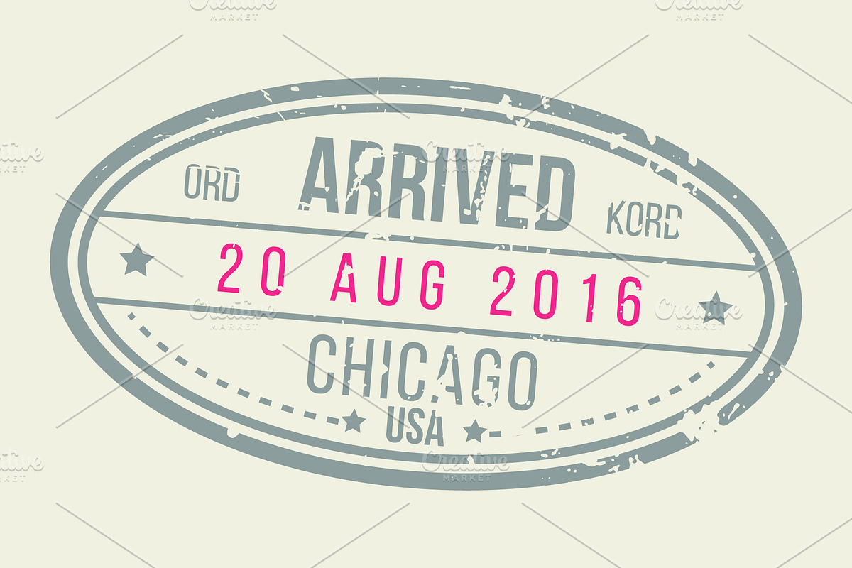 Passport Stamps & Travel Visa Signs, a Transportation Illustration by Kaushal Jangid (Photo 2 of 14)