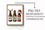 Beer Christmas, Funny Christmas PNG, an Illustration by Libby Wishes (Thumbnail 4 of 6)