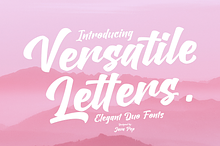 Versatile Letters / Duo Fonts