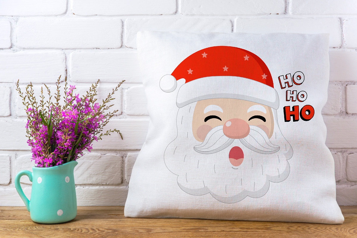Santa Claus Flat Clipart, Xmas, a Decorative Illustration by Noey smiley (Photo 3 of 5)