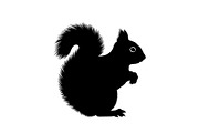 Squirrel Silhouette Vector Bundle, an Illustration by yasushie (Thumbnail 4 of 48)