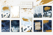 Winter Forest Mountain Gold, an Object Graphic by svetlanaARTdreams (Thumbnail 3 of 16)