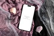 Halloween Device Mockup Phone fall, an iPhone Mockup by PawMockups (Thumbnail 2 of 10)