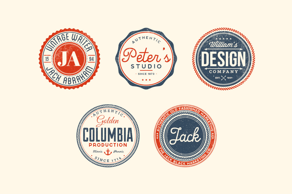 11 Trendy Vintage Badges Volume 2, a Branding & Logo Template by Yusof Mining (Photo 3 of 5)