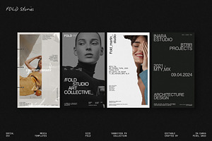FOLD | Instagram Template (III), a Social Media Template by Pixel Grid