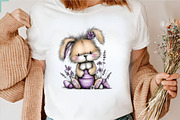 Whimsical Easter Bunny Clipart, an Illustration by GatewayDesign (Thumbnail 5 of 5)