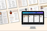 50 Professional Resume Templates, a Templates & Theme by TemplateCastleStore (Thumbnail 7 of 10)