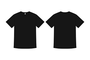 Vector Blank T-shirt Design Template, an Illustration by S.i. Graphics
