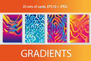 Gradients. 20 Sets of Colorful Cards, a Card Template by Svetlana Kononova (Thumbnail 5 of 5)
