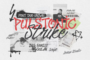 Pulstonic Strike – Urban Font Duo, a Handwritten Font by Invasi Studio (Thumbnail 1 of 10)