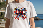 Watercolor 4th of July Coquette Bow, an Illustration by SVGArt (Thumbnail 8 of 8)