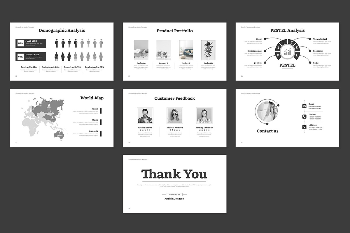 Simple & Minimal Business PowerPoint, a Presentation Template by Mighty-Slide (Photo 5 of 5)